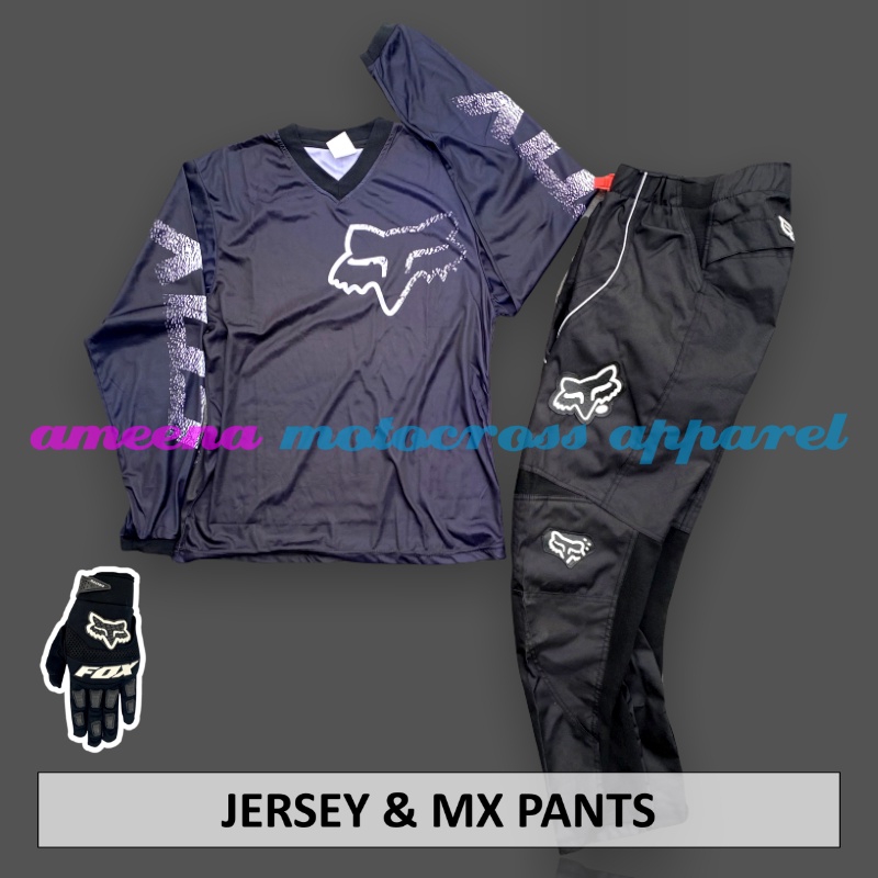 Jerseyset - Jersey set Trail - Jersey &amp; Celana Motocross - Jersey Trabas - Jersey Stelan MX Cross - Satu Set Jersey &amp; Celana - Jersey Lokal - Celana Cordura -  FOCT0101-F41