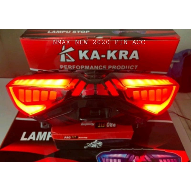 lampu stop nmax new 2020 lampu stop led merah senja led biru full led