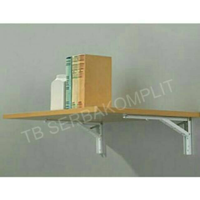Siku Rak Lipat 14in Folding Shelf Bracket Meja Tembok Lipat Siku Lipat
