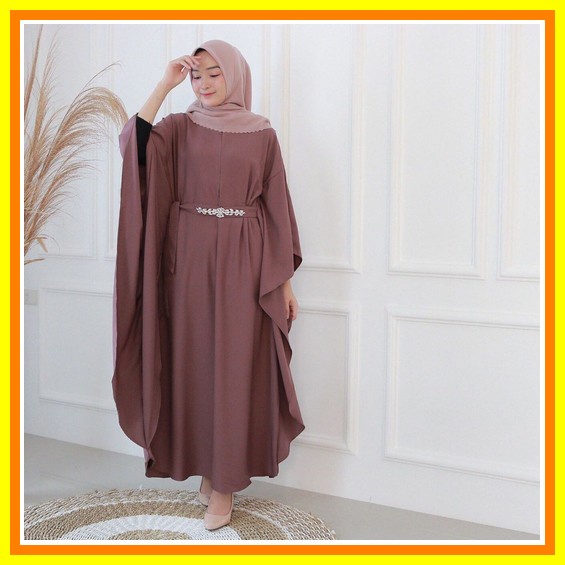 Kaftan Wanita Terbaru Kekinian 2022 Dengan Manik Swarovski "Ariana Kaftan" Real Pict Ori By Mieux, A