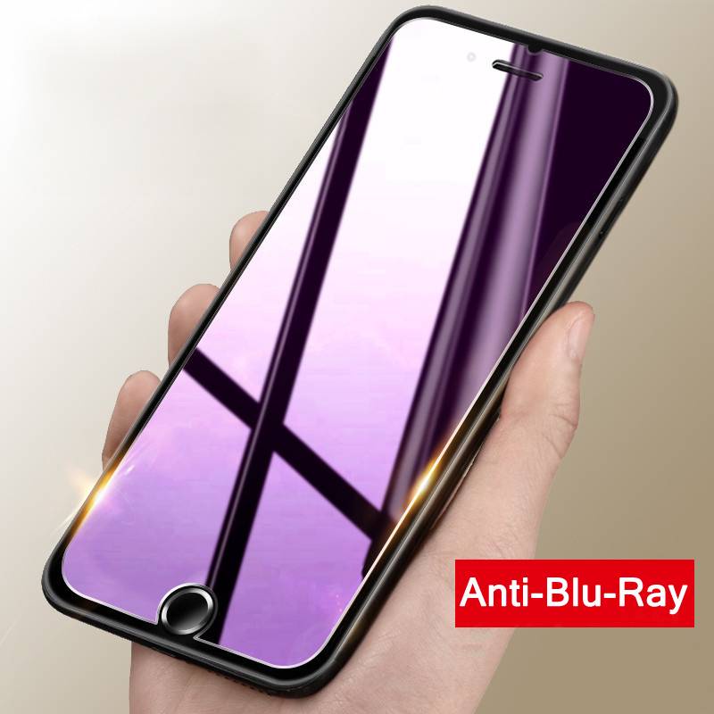 For IPhone 11 12 Pro Max Mini Anti Blue Ray Light 9H Tempered Glass Screen Protector for iPhone 6 6s 7 8 Plus X XS Max XR SE 2020