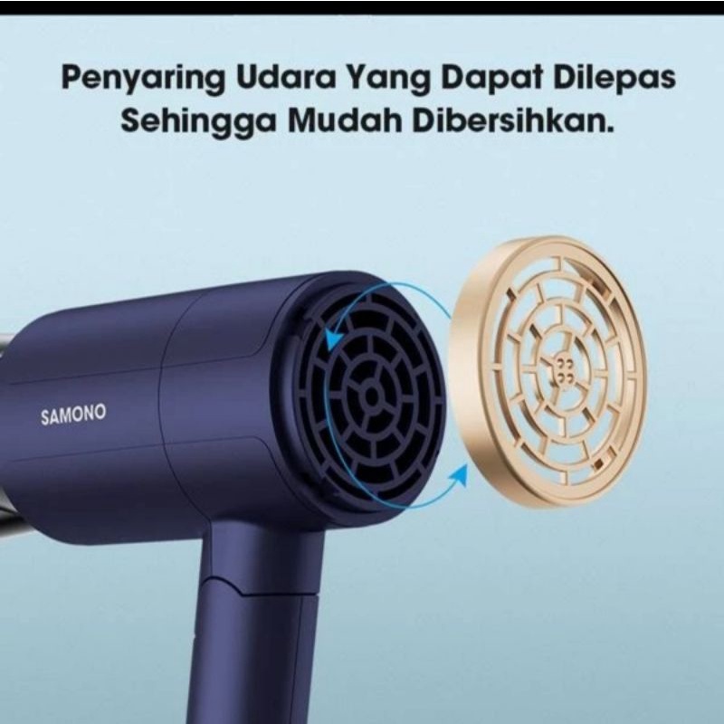 SAMONO Hair Dryer 1000 Watt Pengering Rambut 2 Tingkat Kecepatan