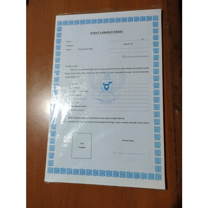 

Hemat Kertas Surat Lamaran Kerja /Pak [100Lbr] Bagus