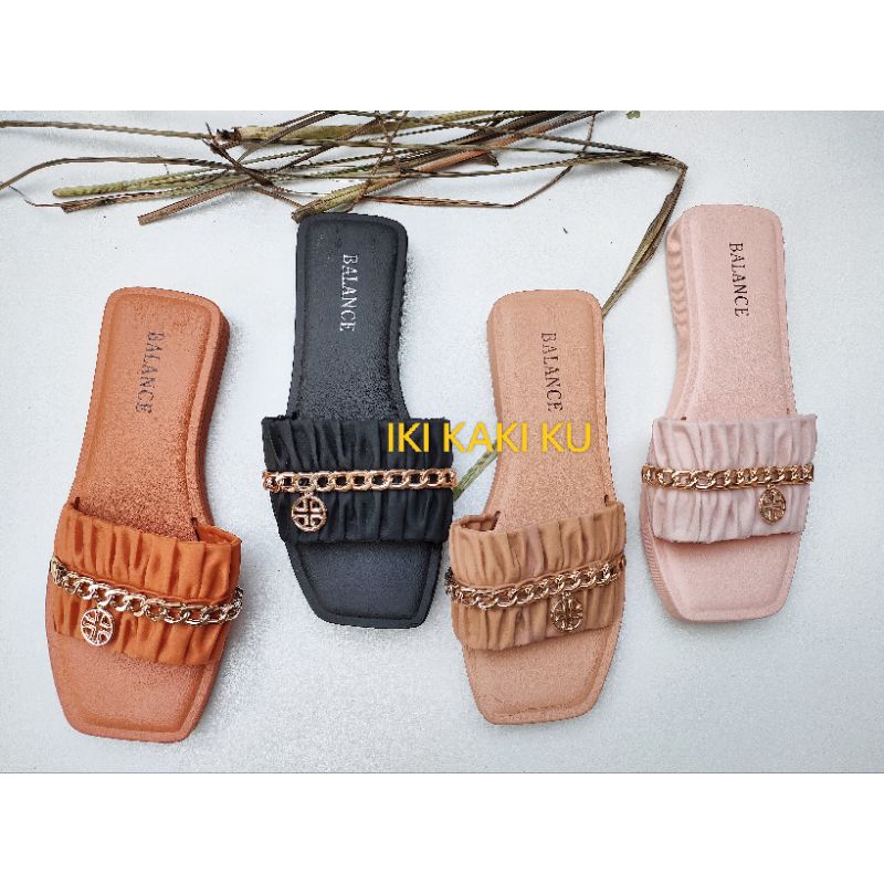 SANDAL SLOP BALANCE MOTIF ORIENTAL JELLY WANITA 268-8