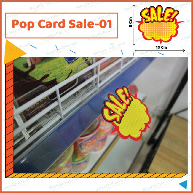

Pop card SALE kertas promo 1 Pack isi 20pcs