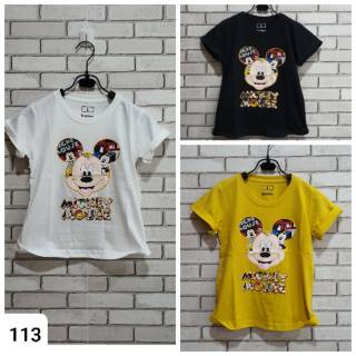  Baju  kaos anak  cowok  and anak  cewek  karakter kartun mickey 