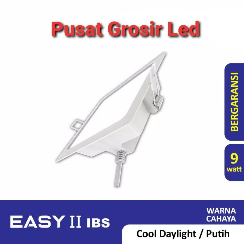 Led panel Hannochs Easy II 9w 9 watt Segi putih / Downlight Led Hannochs Easy II 9w segi