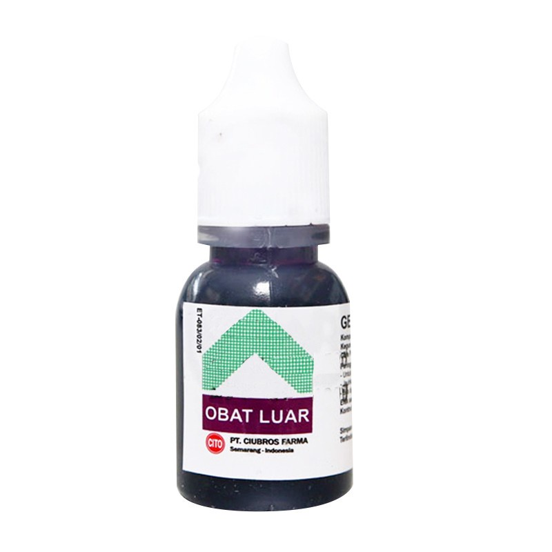 GENTIAN VIOLET 10 ML Cito - Untuk Bibir Pecah Pecah Sariawan Radang