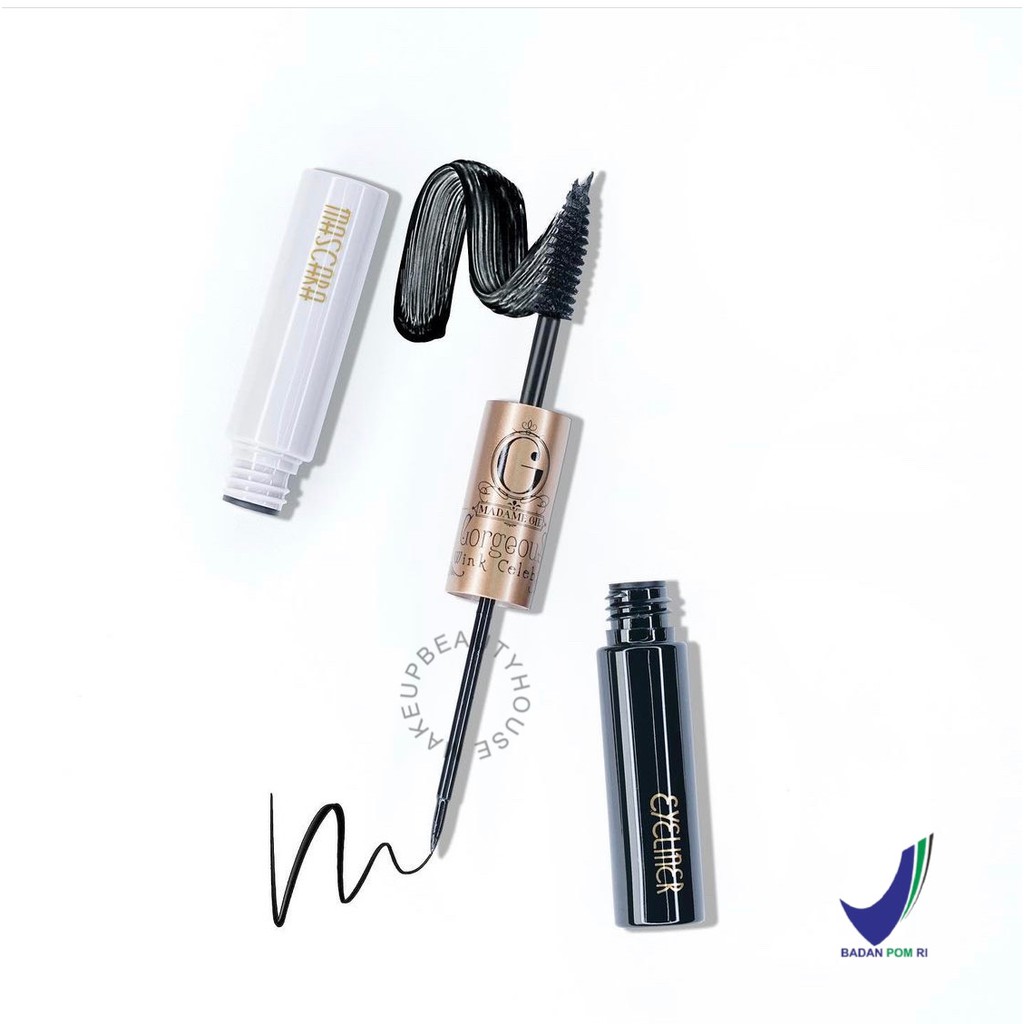 MADAME GIE Gorgeus Wink Celebs Mascara Eyeliner 2 in 1 - MakeUp Waterproof