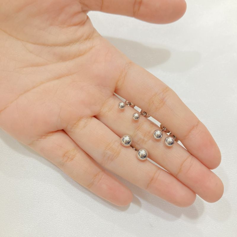 Anting Tusuk titanium anti karat anti alergi