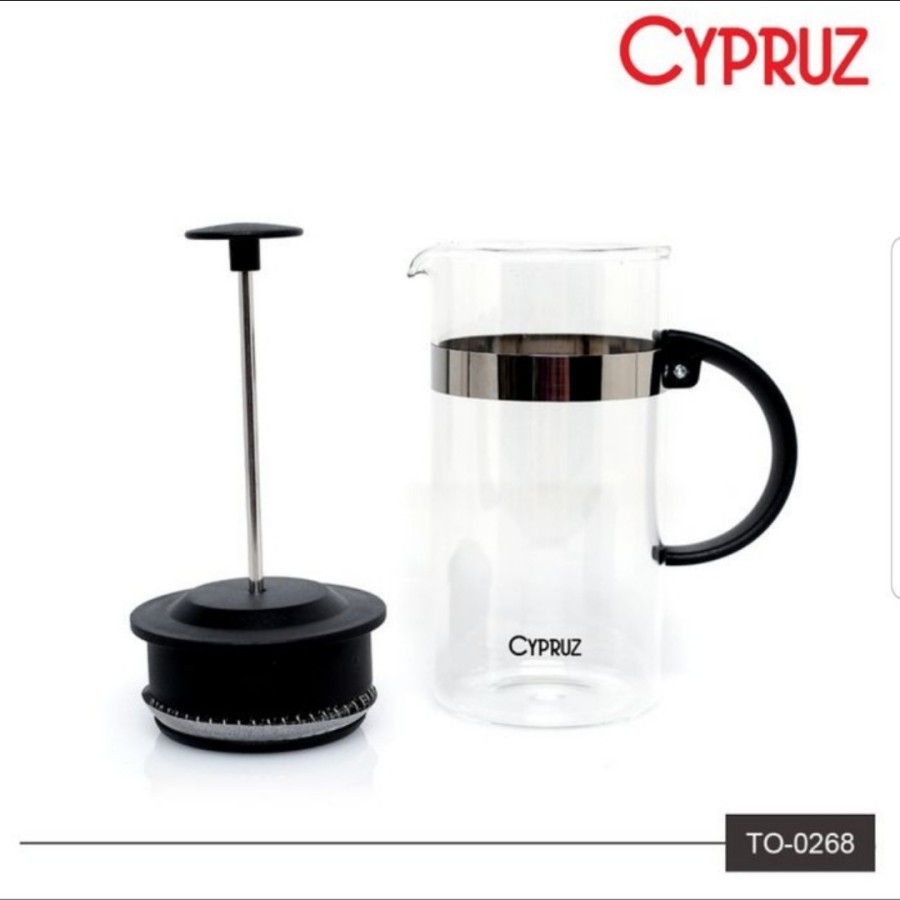 CYPRUZ TO 0268 - Coffee Plunger French Press - Pembuat Kopi 600ml