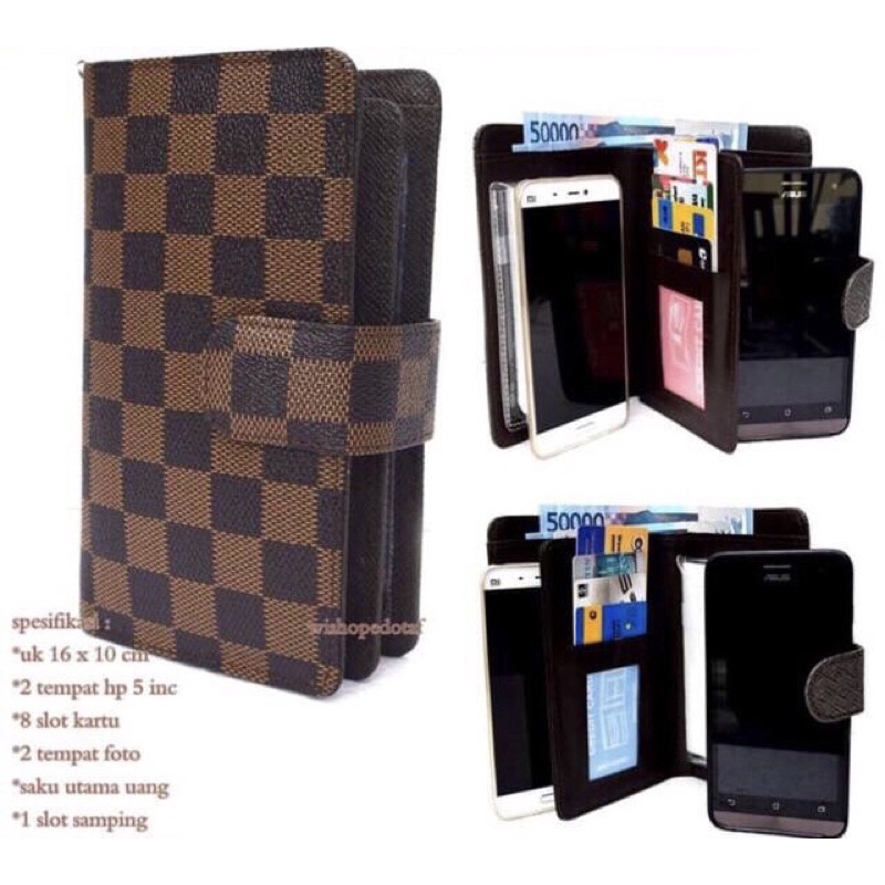 PROMO - New Wallet HPO Dompet hp Multifungsi Motif eLVi Dompet kartu