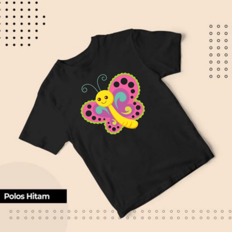 N2-KAOS ANAK BUTTERFLY LUCU