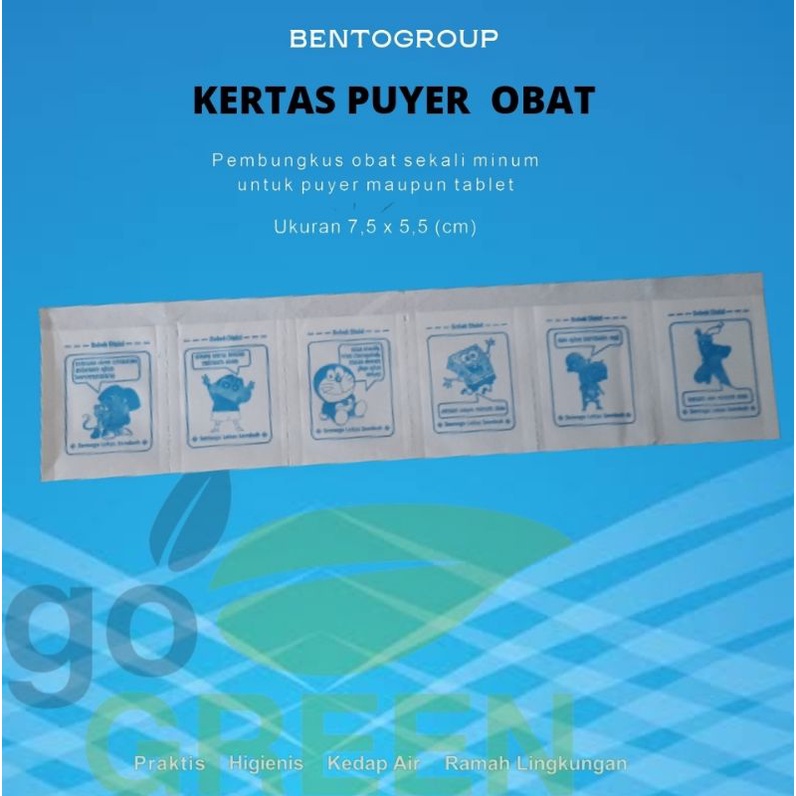 kertas puyer kartun merah dan biru isi 30.000 pcs