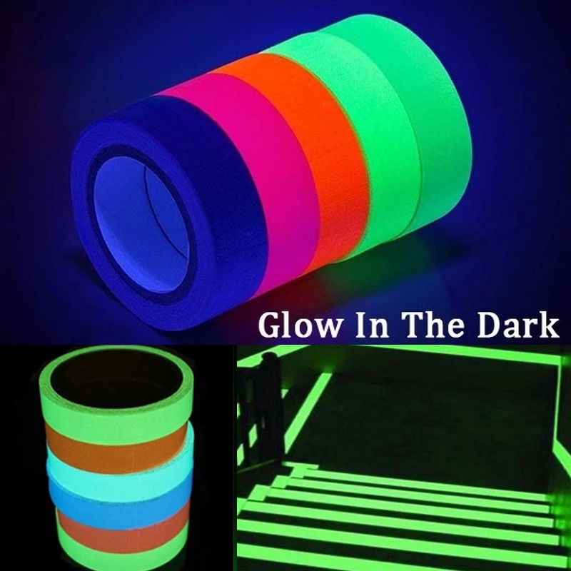 Peringatan Keamanan Tape Perekat Diri Keamanan Tape Panggung Dekorasi Rumah Glow In Dark Night Vision Luminous Home Decoration Tapes