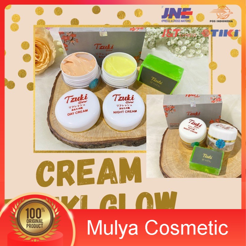 PAKET SKINCARE CREAM TZUKI GLOWING AND WHITENING