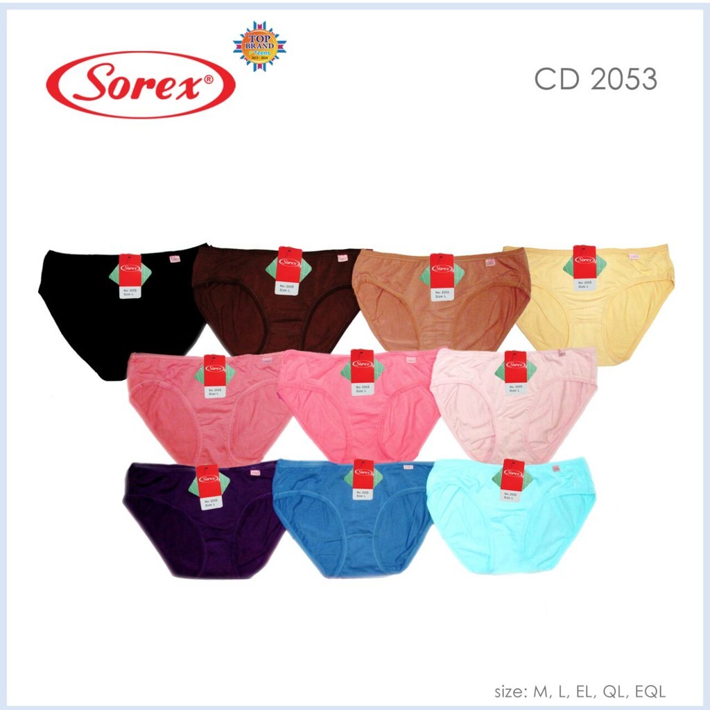 KL | CELANA DALAM WANITA SOREX BAHAN KATUN STRECH DAN LEMBUT ART 2053 | 2054 | 2055