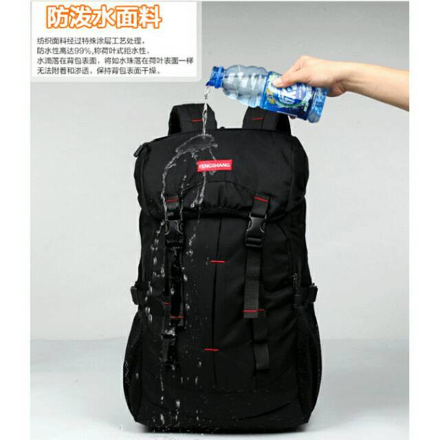 Tas ransel Gunung Reedark Outdoor Waterproof NH15Y001-Z Black Grab Medan