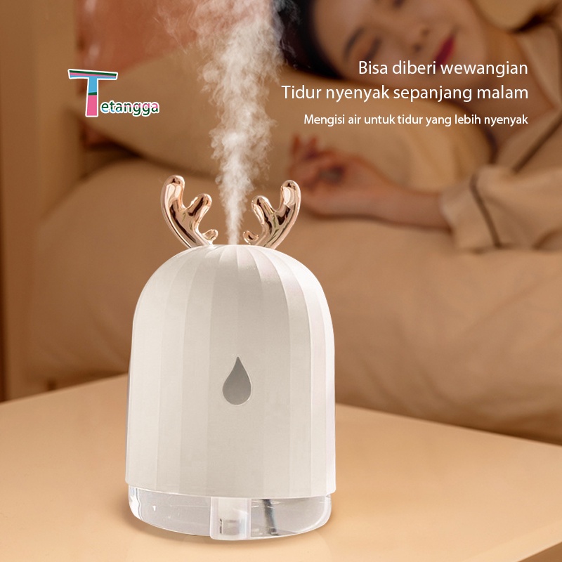 Tanduk Rusa Humidifier Aromatherapy Ultrasonic Pewangi Ruangan Air Diffuser Aroma Terapi Purifier