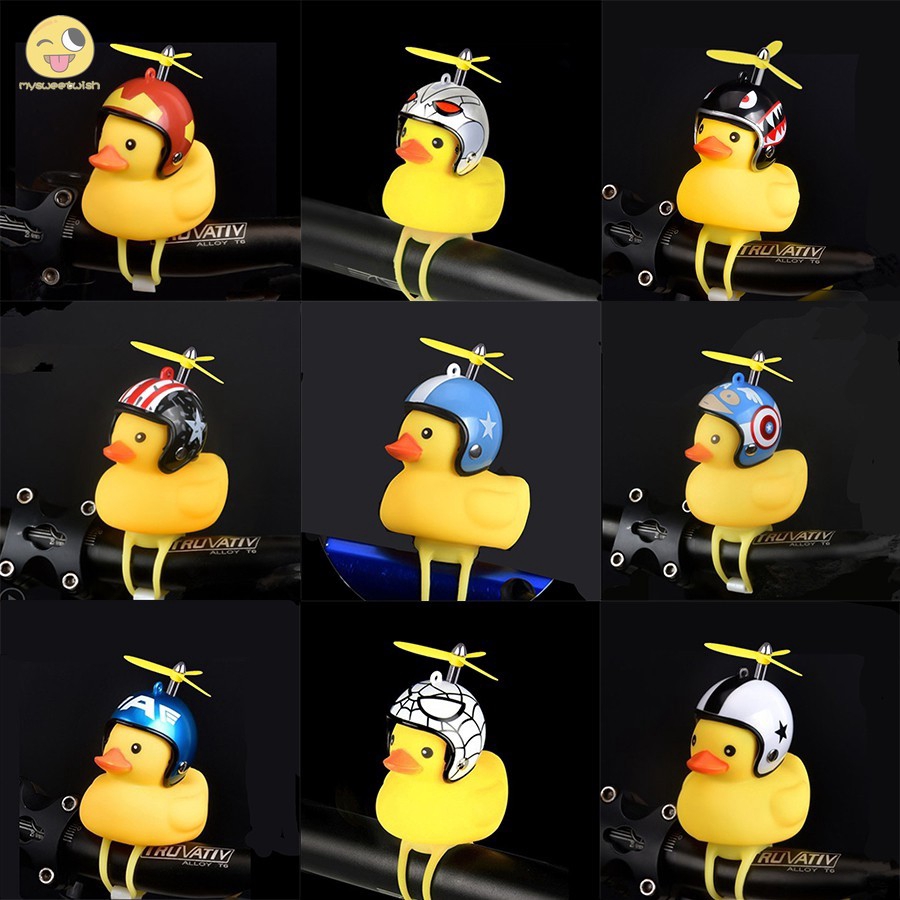 Mainan Bebek Kuning Dengan Helm Topi Helm Anak Yellow Duck Toy