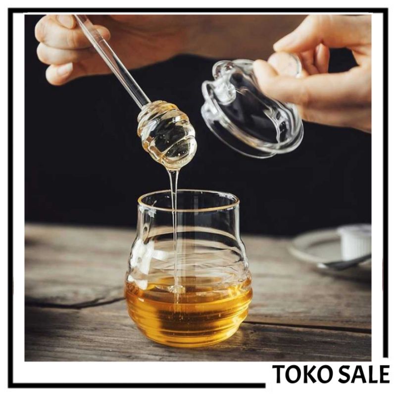 SALE- Botol Kaca Gelas Tempat Madu Selai Borosilicate Glass 250ml