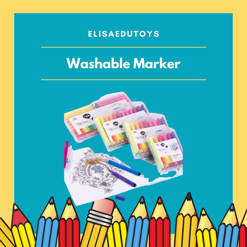 

washable spidol marker isi 36 pcs