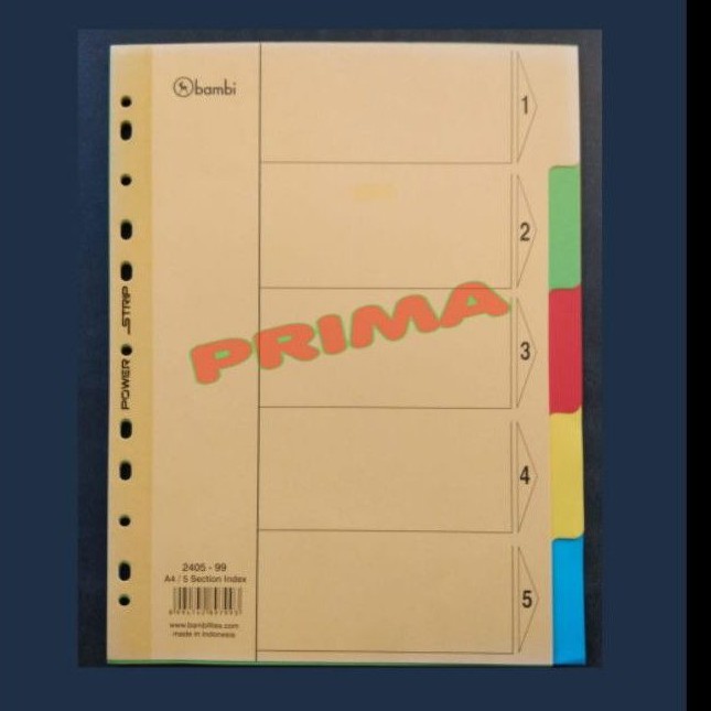 

Pembatas dokumen / index / divider Bambi A4 Section 5