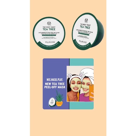 Sevins - the body shop tea tree peel off 10gr / masker peel off