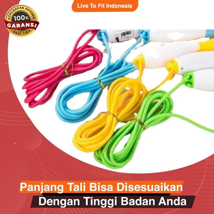 Tali Skipping Lompat Tali Ada Hitungan Jump Rope With Counter YIDCIN