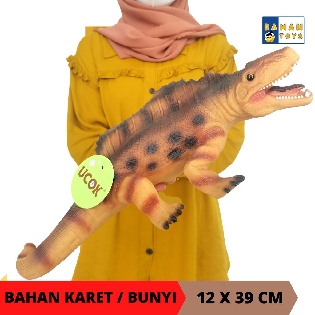 Dino Bunyi Tyrannosaurus karet lunak dinosaurus mainan Anak / Mainan DInosaurus bunyi  Murah Besar