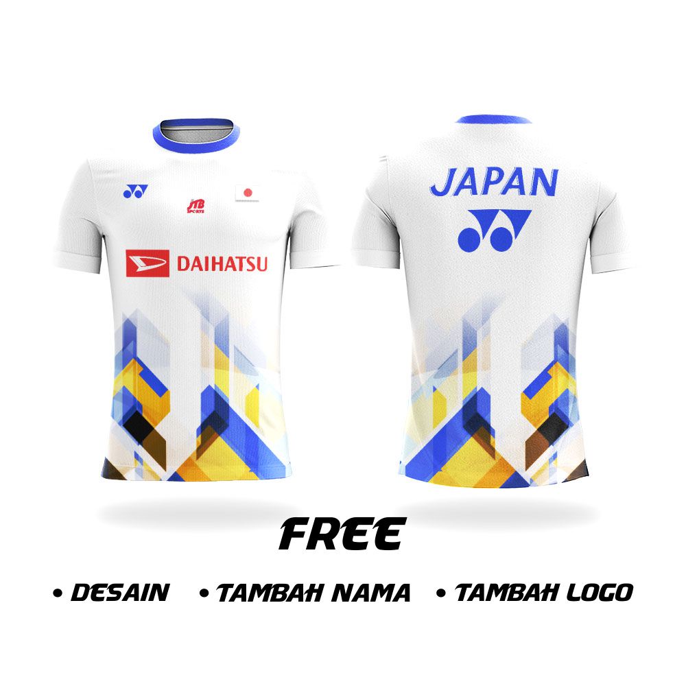 KAOS JERSEY BADMINTON FULLPRINTING BULU TANGKIS CUTOM JERSEY TERBARU MURAH yonex lining wanita jepan