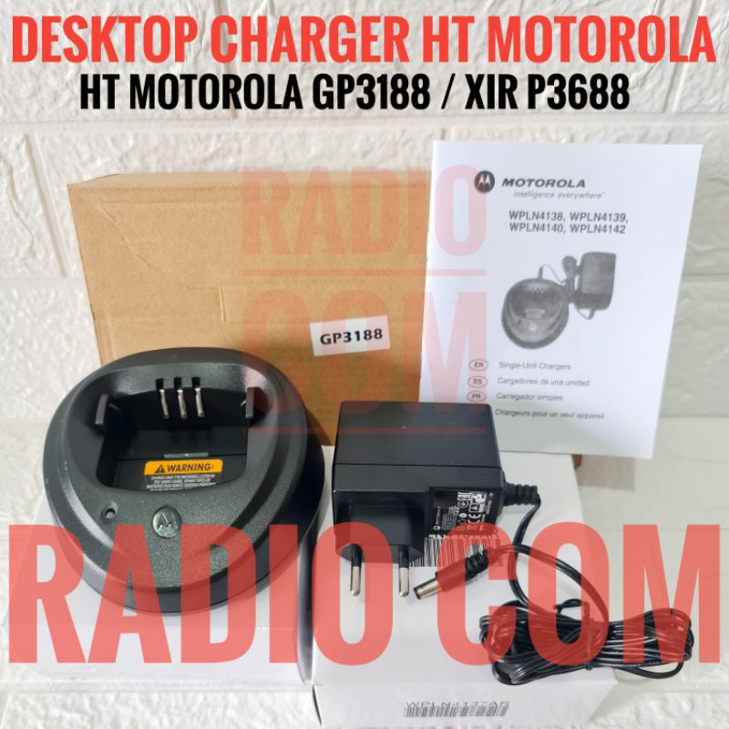 CHARGER HT MOTOROLA GP 3188 MURAH DEKSTOP CHARGER MOTOROLA XIR P3688 GP3188 MURAH