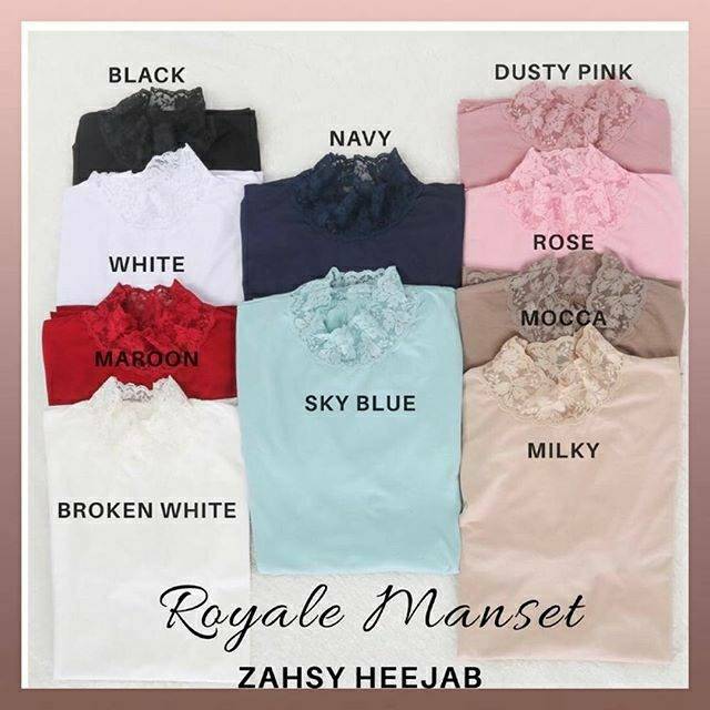 ROYALE MANSET / Manset renda lengan panjang / Manset daleman baju