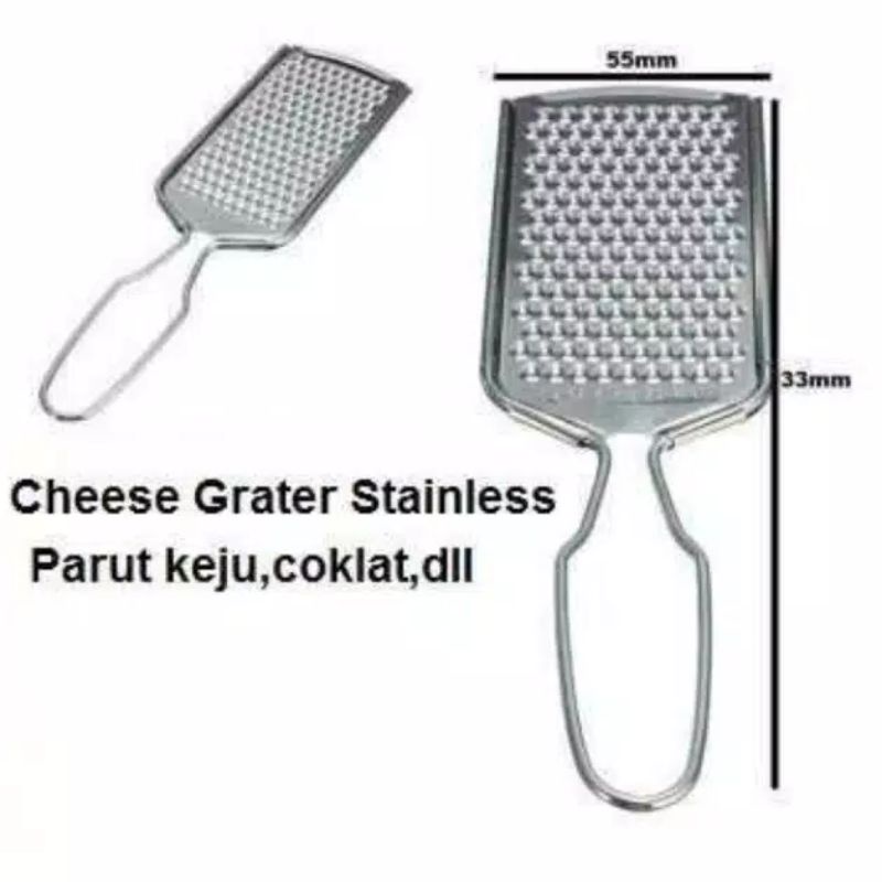 Parutan Keju Kentang Cheese Peeler Coklat Grater Parutan Stainless Stell Alat Parut