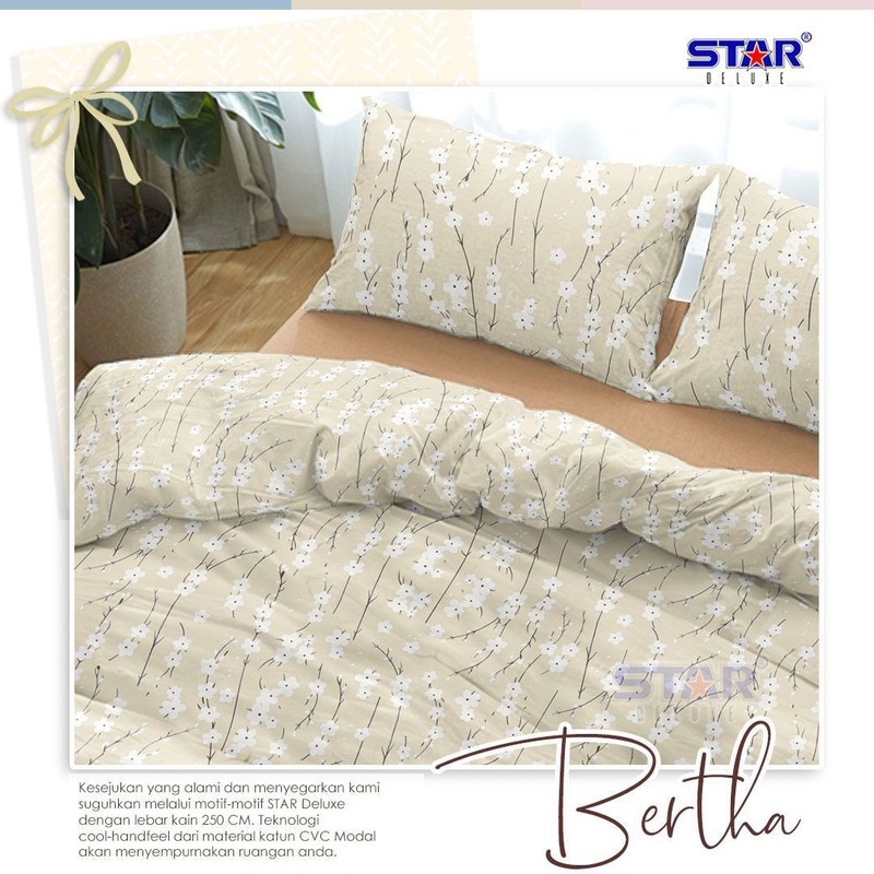 Sprei STAR Bertha Coklat
