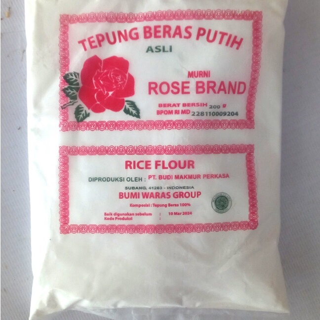 

Rose Brand Tepung Beras 200 gram Putih Satuan