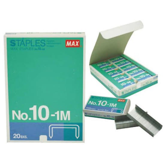 

Isi Stapler MAX No.10 (1000PCS)/Refil Hekter/Refill Staples