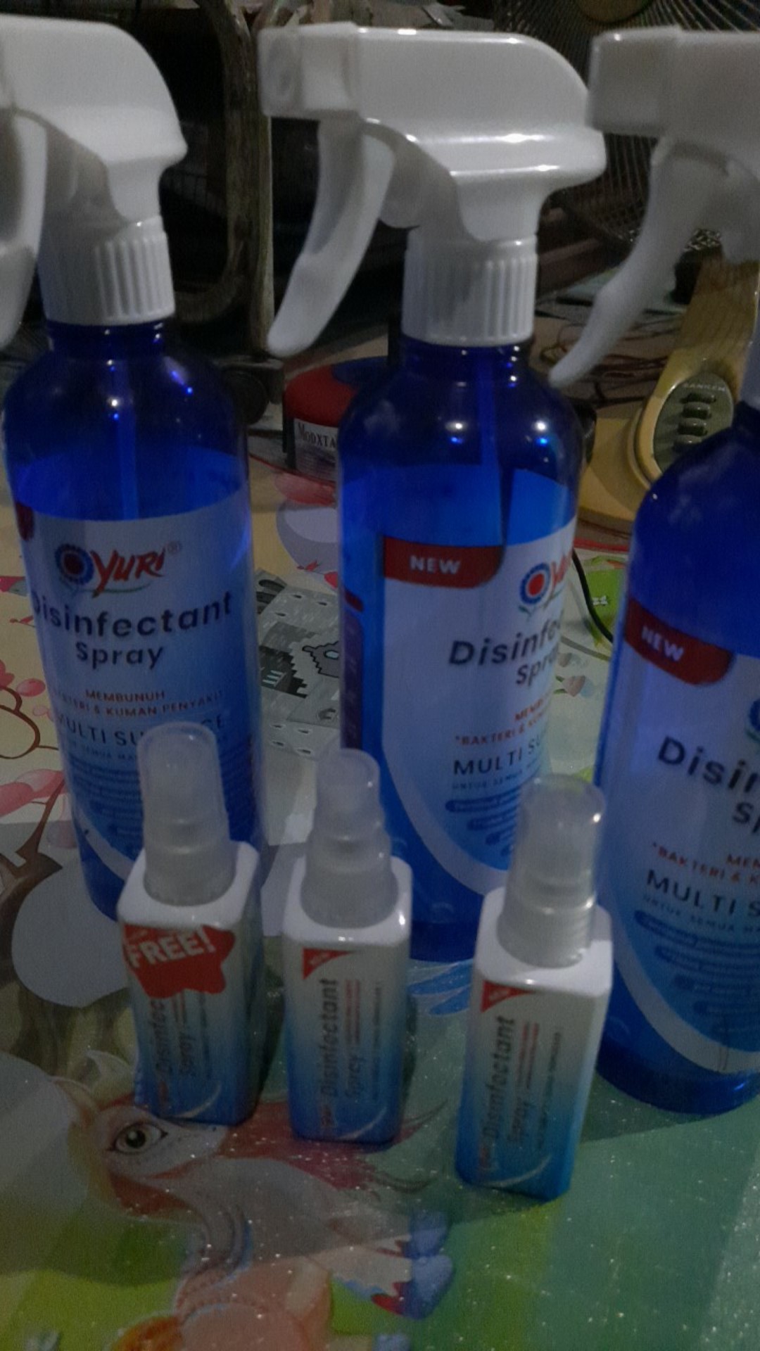 Disinfectant Desinfektan Desinfectant Yuri Spray Semprot 500ml (gojeg/grab/instnt Kurir Only)