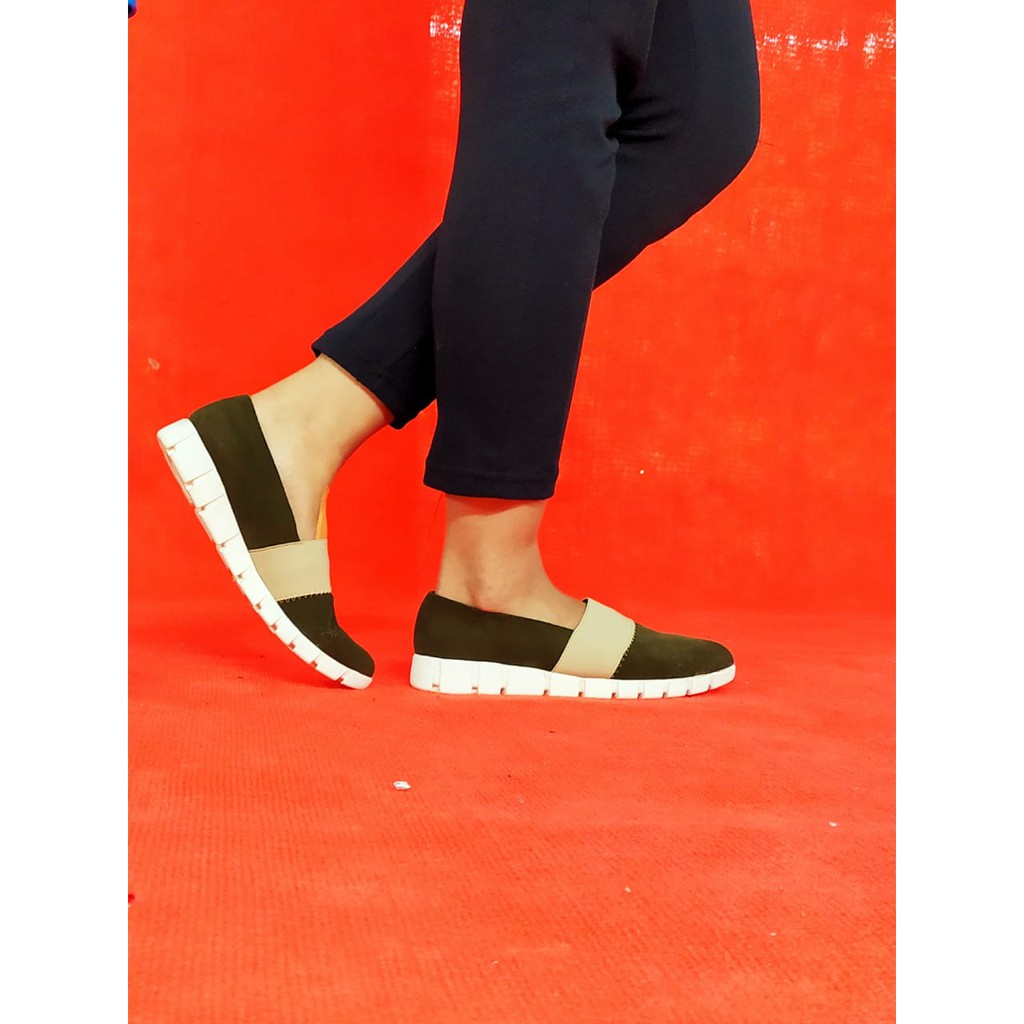 Workswell Sepatu Wanita Kasual Raflesia 6 Dark Green KODE RF6D