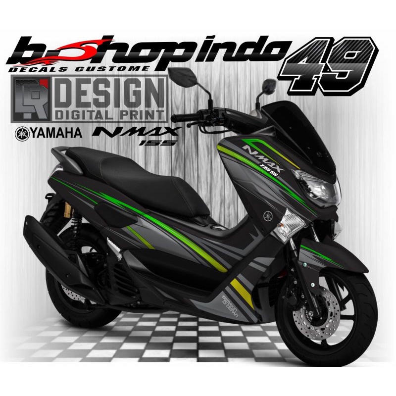 Decal sticker nmax grafis list variasi sticker nmax old