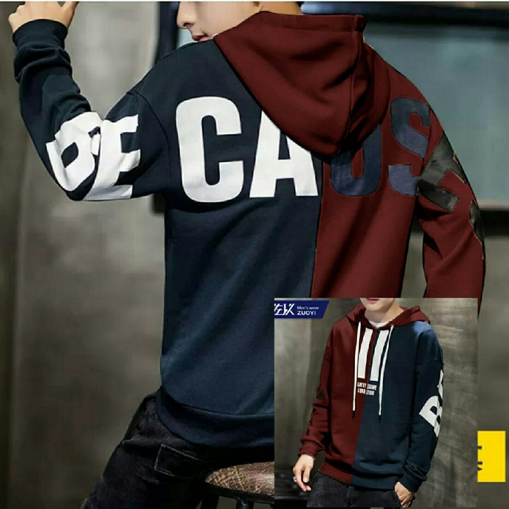 [Sweater Hoodie Sebastian RO]Sweater pria babytery varian warna