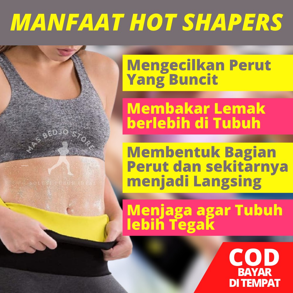 Korset Pelangsing Perut Buncit Neotex Hot Shapers Pengecil Perut Olahraga Stagen Pria Wanita