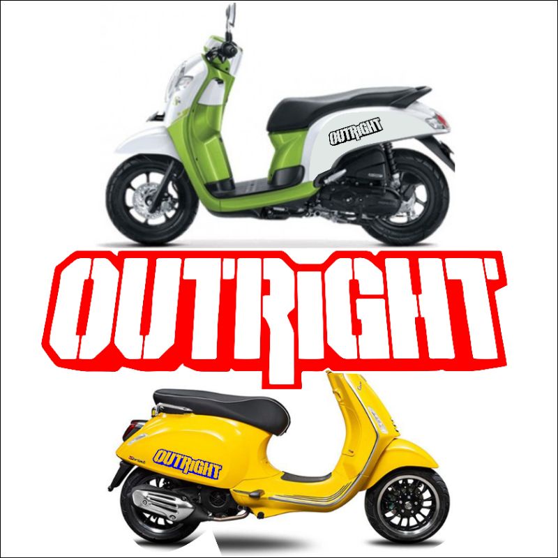 Stiker Cutting Outright stiker Scoopy 2018 2020 Vespa Genio