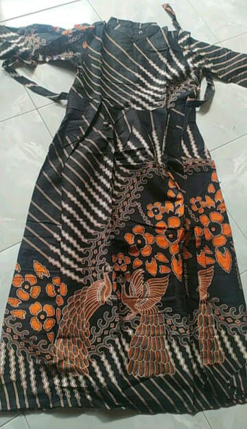 Batik Couple Keluarga Sania Ruffle Ori Ndoro Jowi Dnt Motif Gemek