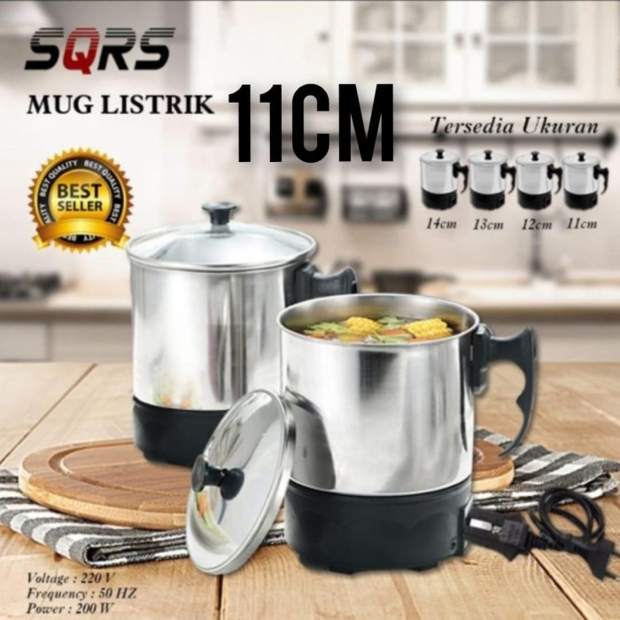 Mug Listrik 4 Variasi Ukuran Mug Elektrik Heating Cup mug listrik
