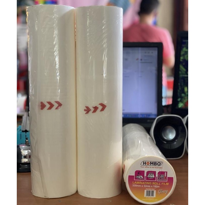 

Plastik Laminating Hombo Roll Glossy 330mm x 32Mic x 150m