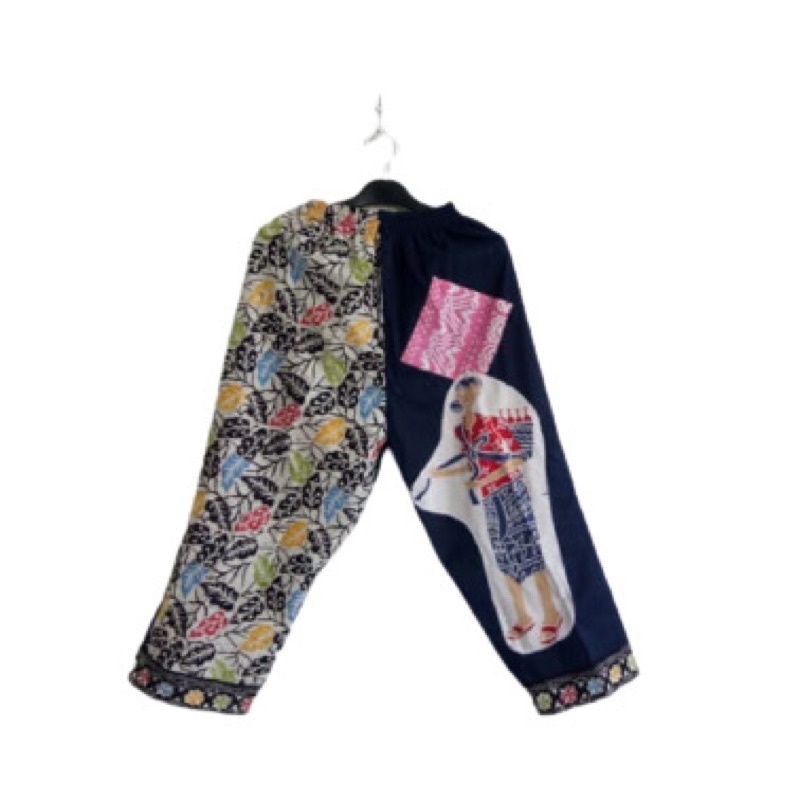 Celana Sabyan Tembel Cap Jeans Batik Fashion Jamu Gendong Mbok Jamu Tedjo
