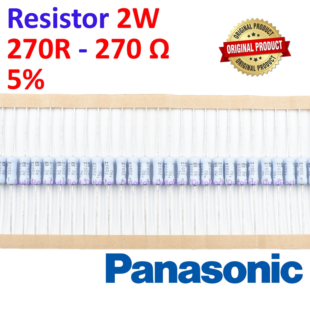 Resistor 270 Ohm 2 Watt 5% ORIGINAL PANASONIC 2W 270R HIGH QUALITY