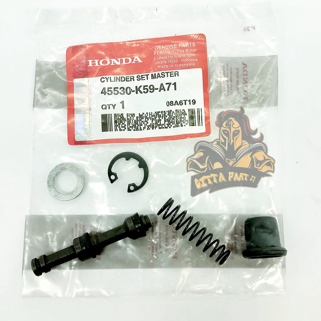 MASTER REM KIT BELAKANG HONDA K59 KUALITAS ASLI ORIGINAL HONDA AHM PRESISI TIDAK BOCOR KARET TIDAK BENGKAK REM JADI PAKAM DAN DIJAMIN AWET VARIO 125 LED VARIO 150 LED