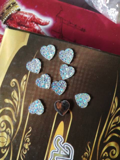 ETNIC LOVE PUTIH KILAU AB / BAHAN TASBIH DIGITAL / DECOCASE